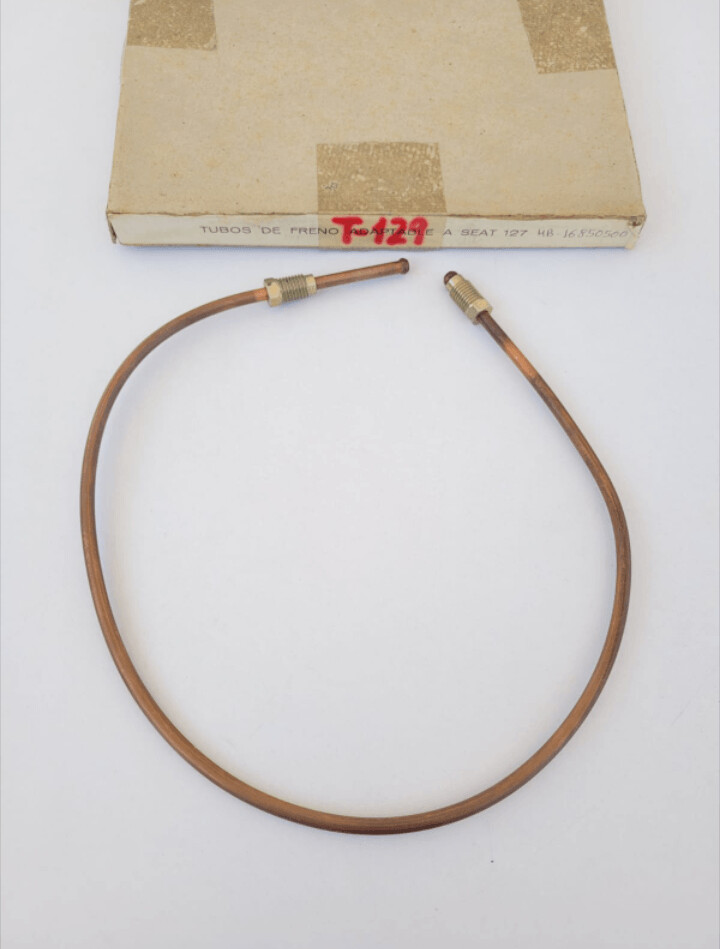 Tubo freno cobre SEAT 127 (T-129)