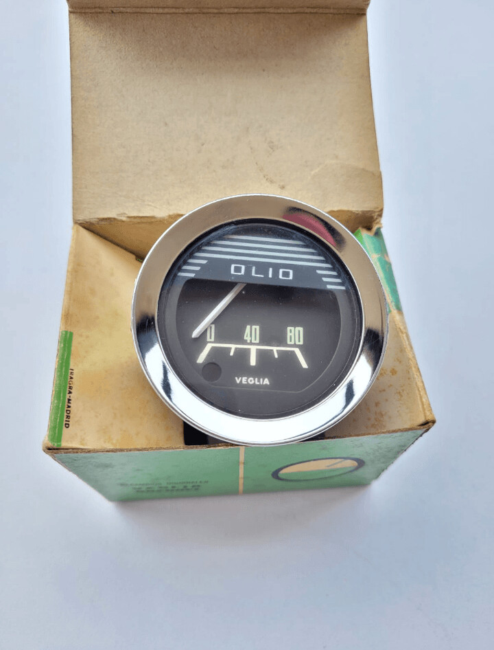 Reloj presion aceite veglia cromado