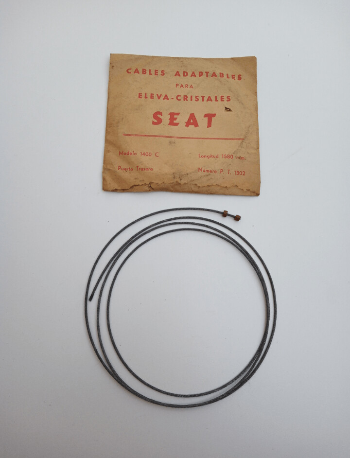 Cable alzacristales puerta trasera SEAT 1400 C