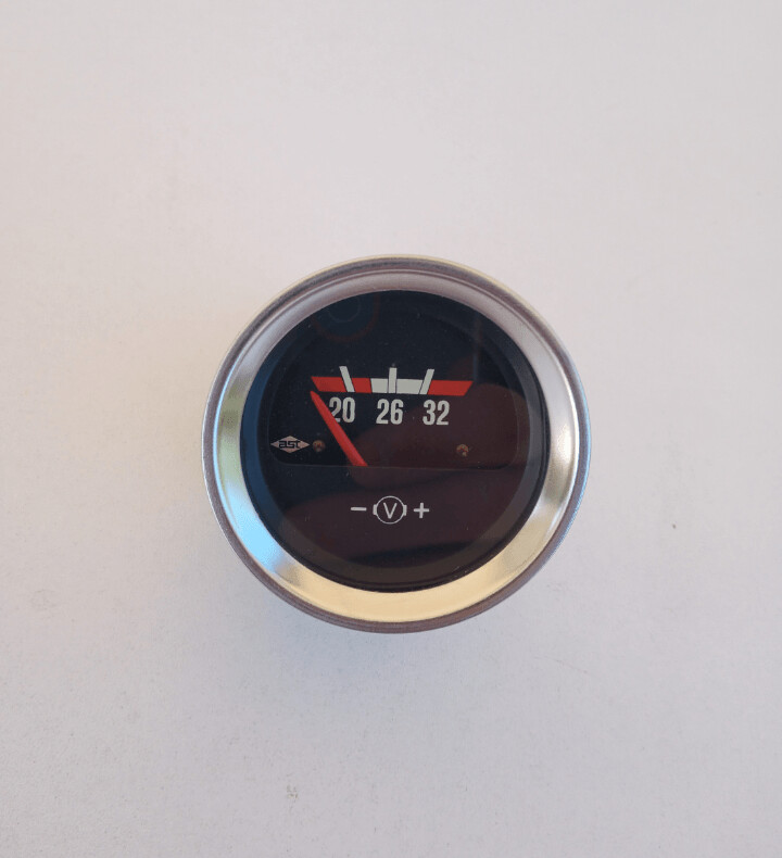 Reloj voltimetro 20-32 52mm (ast)