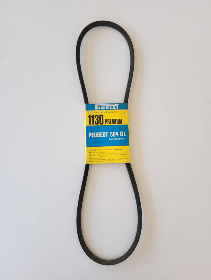 Correa ventilador PEUGEOT 504 GL alternador (pirelli 1130)
