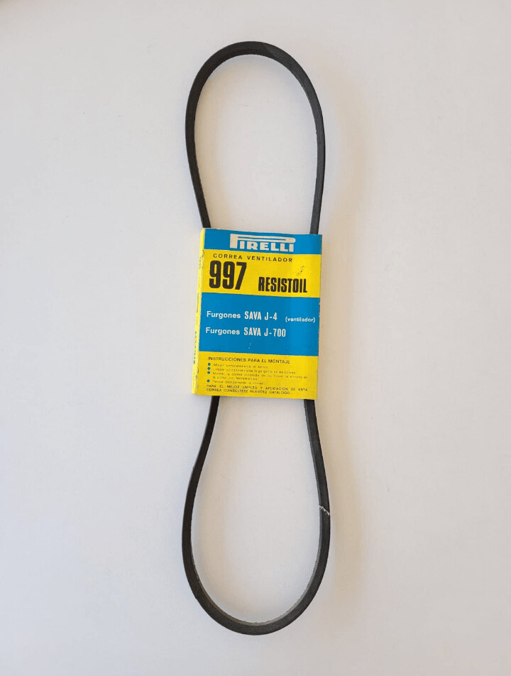 Correa ventilador SAVA J-4.SAVA J-700 (pirelli 997)