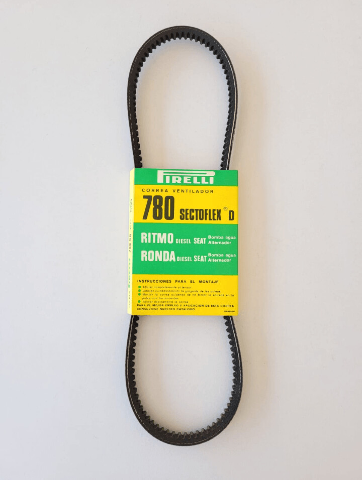 Correa ventilador SEAT RITMO-RONDA DIESEL (pirelli 780)