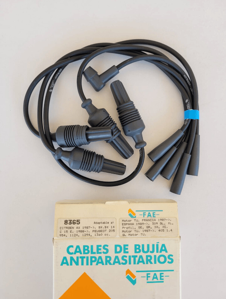Juego cable bujias CITROEN AX-BX-C15.PEUGEOT 205-309-405 (fae)