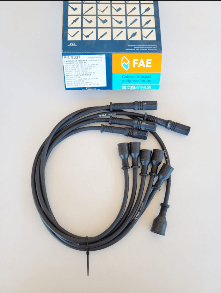 Juego cable bujias LAND ROVER.PEUGEOT.TALBOT.SIMCA.CHRYSLER (fae)