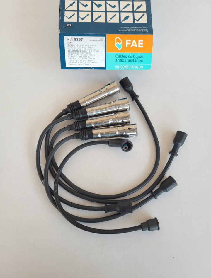 Juego cable bujias SEAT.VOLKSWAGEN 1.6-1.8-2.0 (fae)