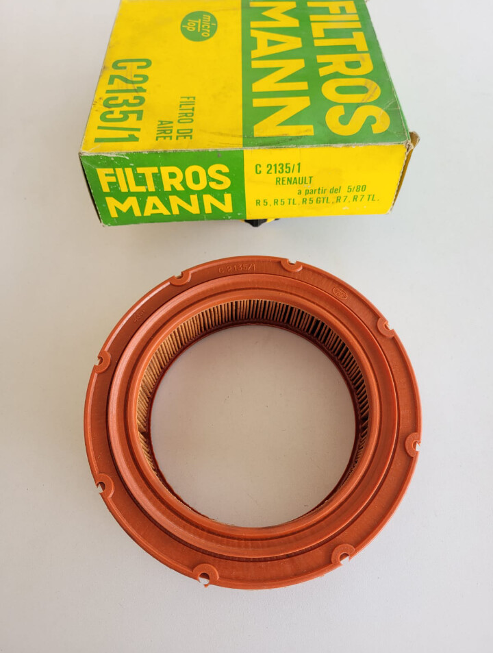 Filtro aire RENAULT 5.RENAULT 7 a partir 5/80 (filtros mann)