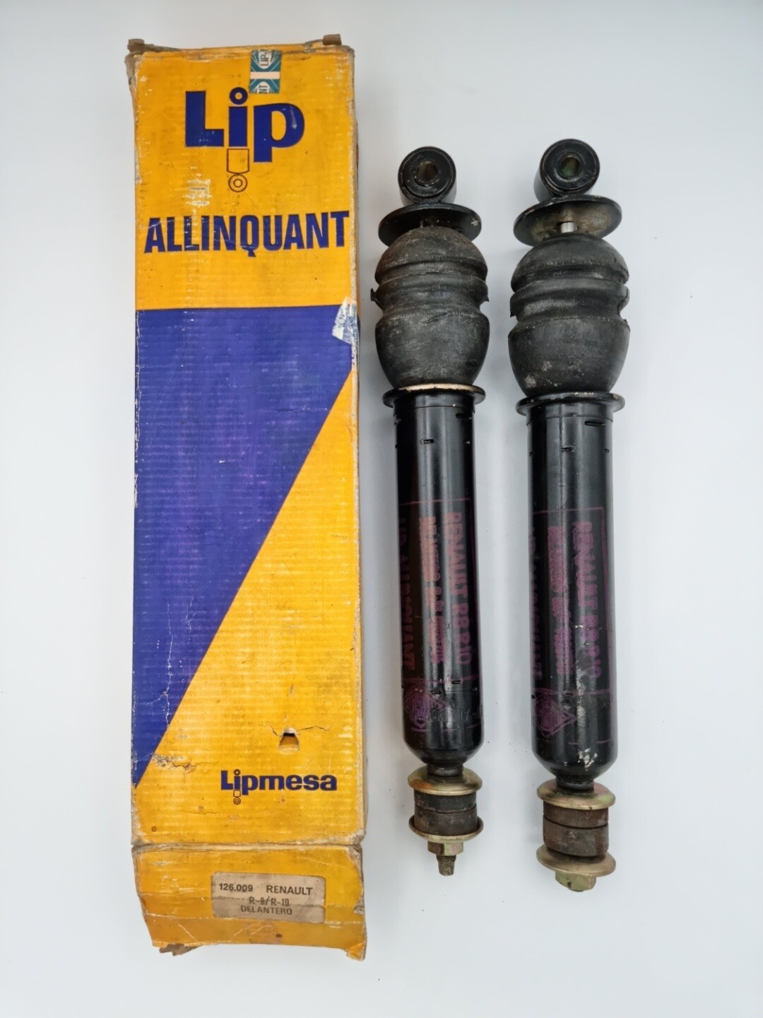 Pareja amortiguadores delanteros RENAULT 8.RENAULT 10 (lip)