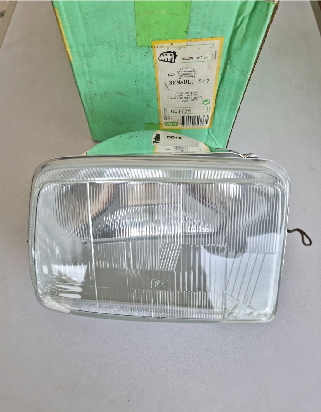 Optica faro derecho RENAULT 5.RENAULT 7 (cibie valeo)