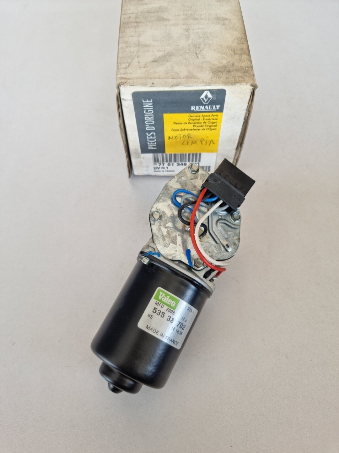 Motor limpiaparabrisas RENAULT SUPER 5.9.11.EXPRESS (valeo)