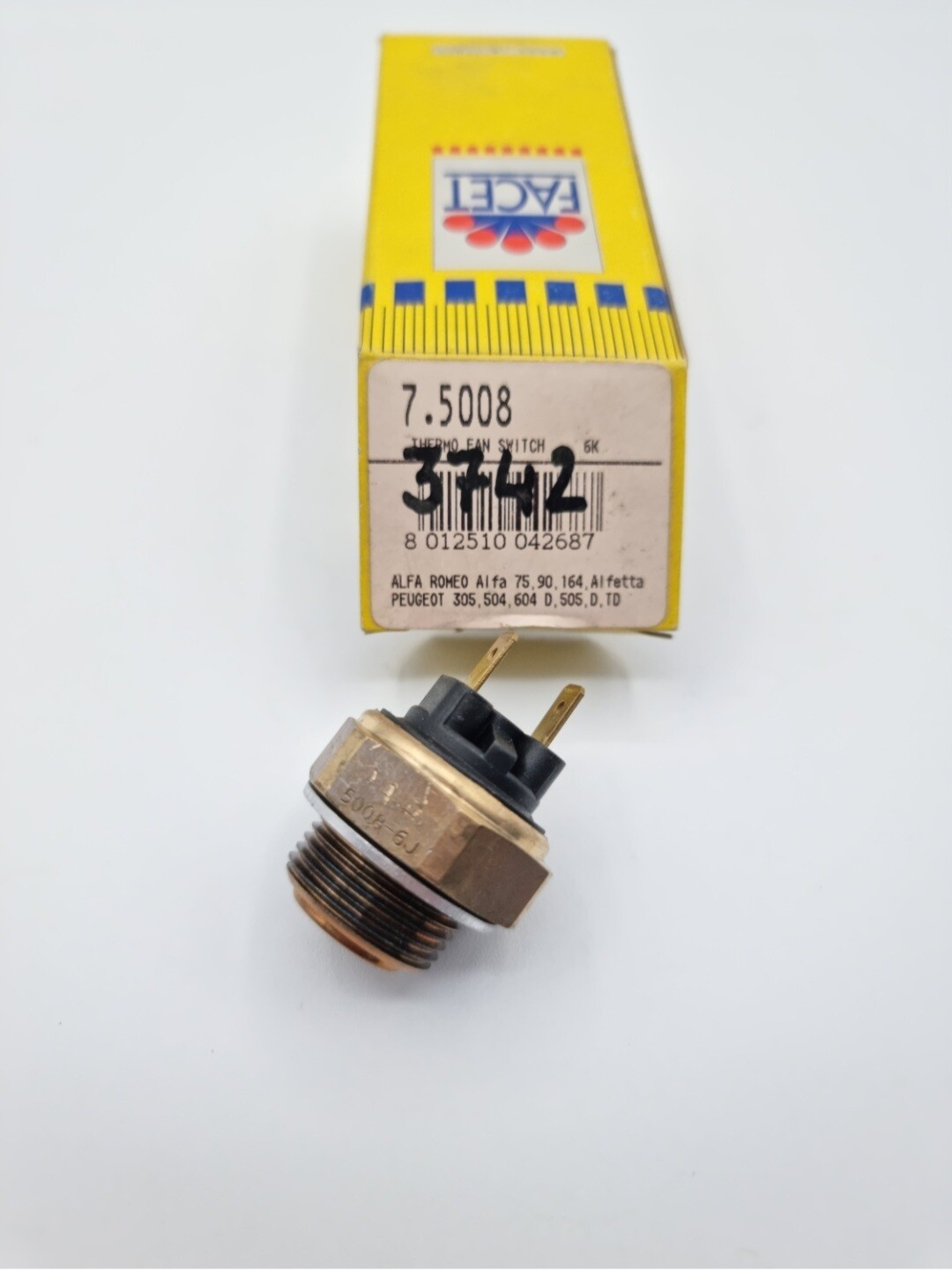 Termocontacto electroventilador PEUGEOT 305-504-505-604.ALFA ROMEO 75-90-164-ALFETTA-GIULIETTA-GTV-SPIDER (facet)
