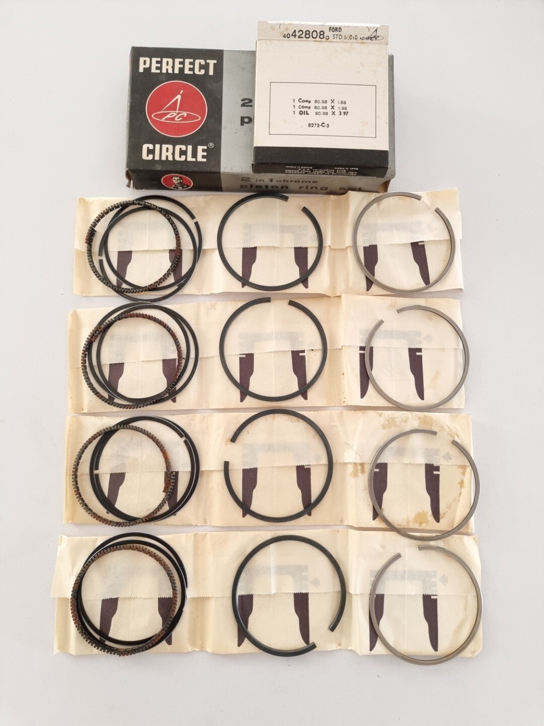 Juego segmentos 80,98 Std FORD (perfect circle)