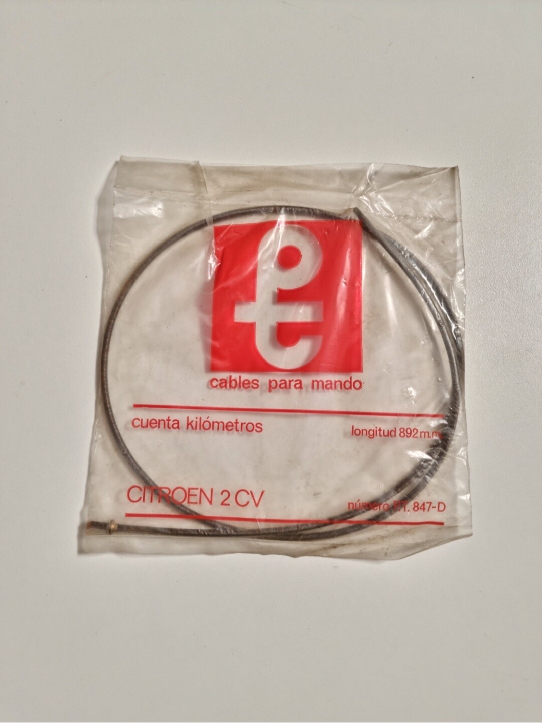 Cable cuentakilometros CITROEN 2CV (892mm)