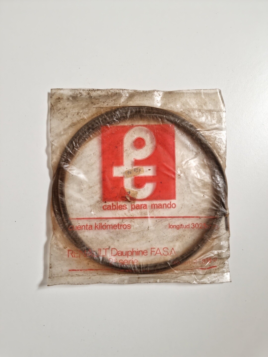 Cable cuentakilometros RENAULT DAUPHINE (3025mm)