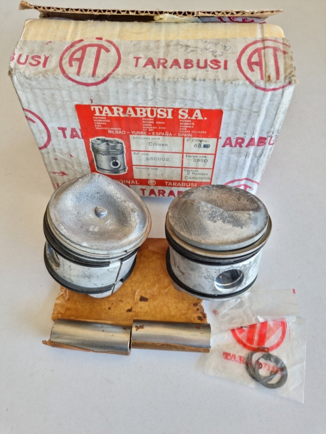 Juego pistones 68mm CITROEN (tarabusi)
