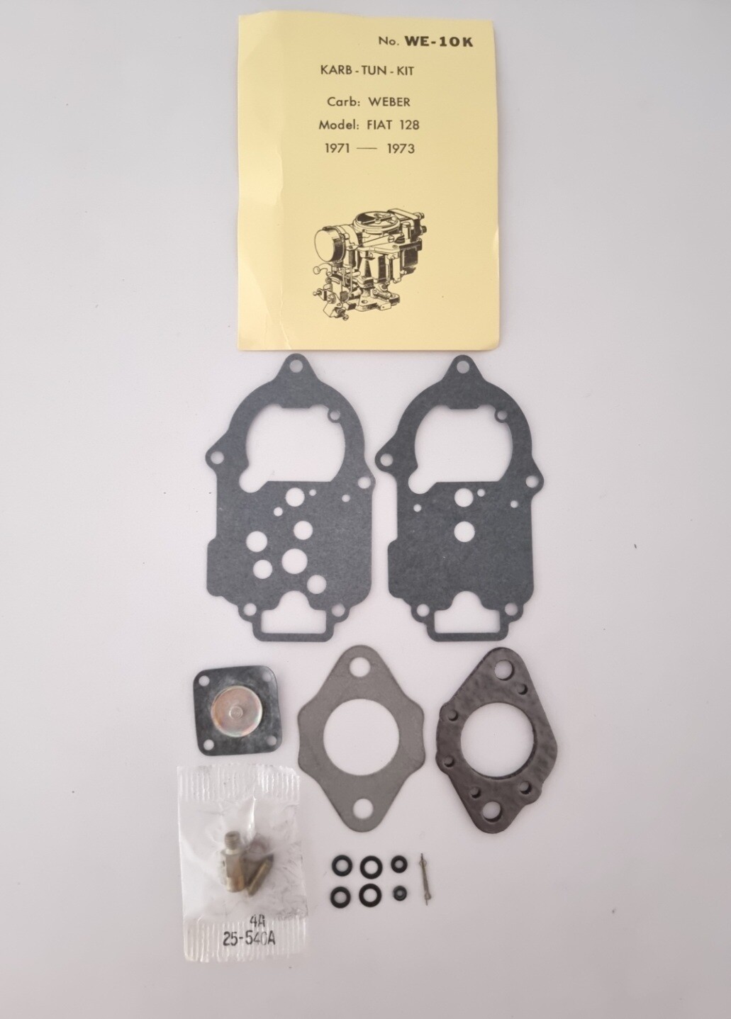Juego juntas carburador SEAT-FIAT 128 (weber 32 ICA)