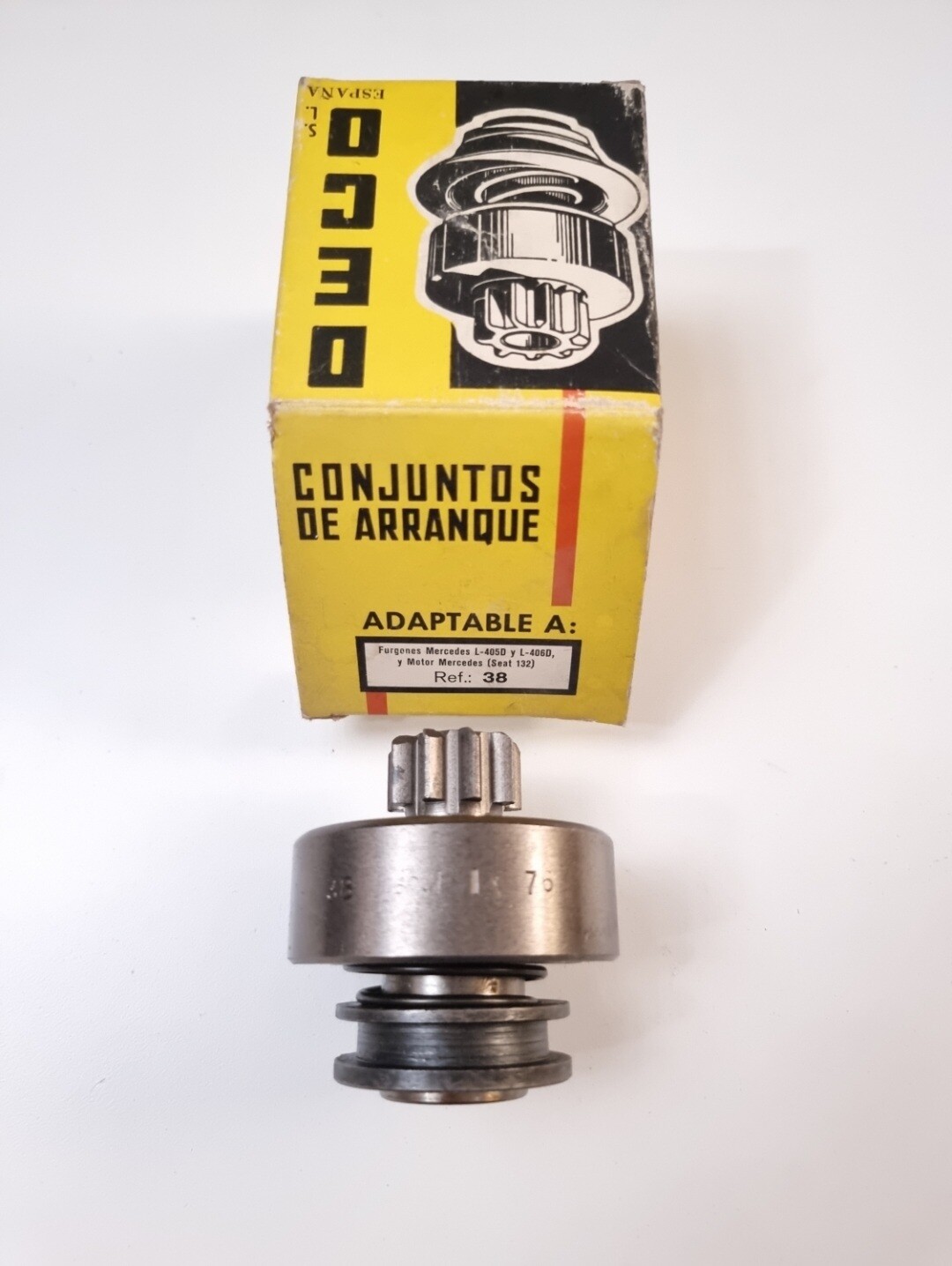 Piñon motor arranque MERCEDES L-405D.L-406D.MOTOR MERCEDES SEAT 132 (deco)