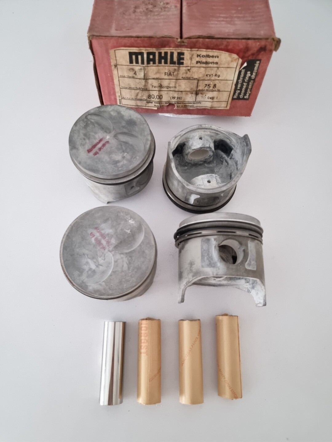 Juego pistones 80mm SEAT.FIAT (mahle)
