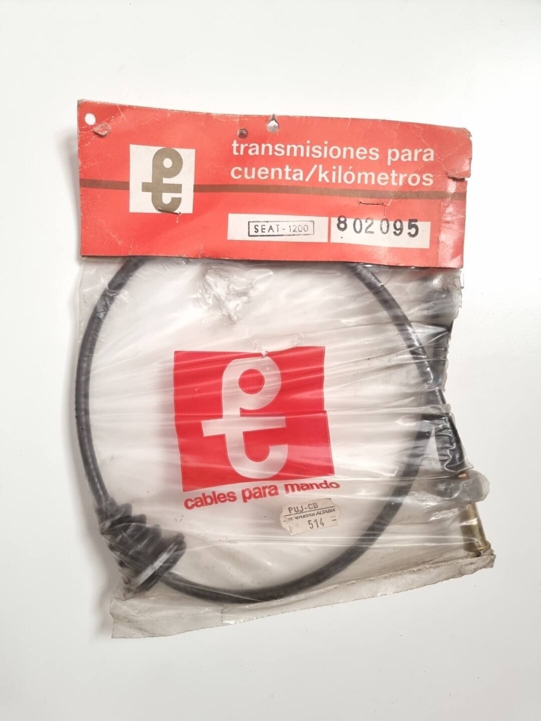 Cable cuentakilometros con funda SEAT 1200 (842mm)