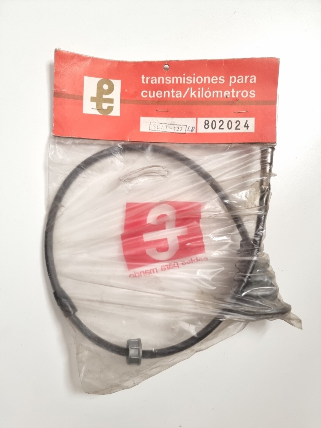 Cable cuentakilometros con funda SEAT 127 LS (752mm)