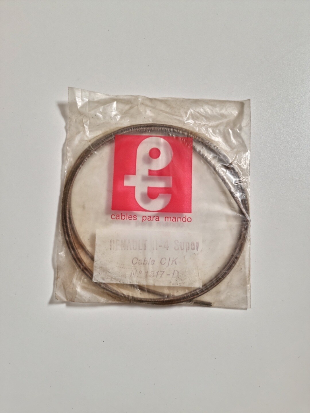 Cable cuentakilometros RENAULT 4 SUPER (1568mm)