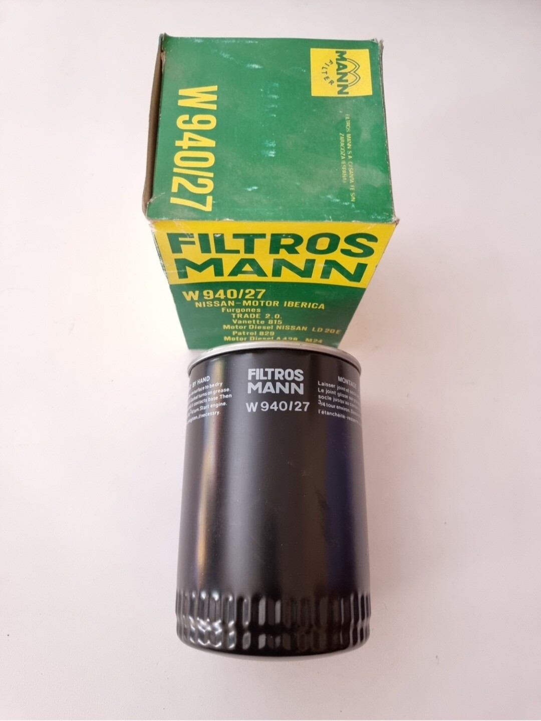 Filtro aceite NISSAN-MOTOR IBERICA (filtros mann)