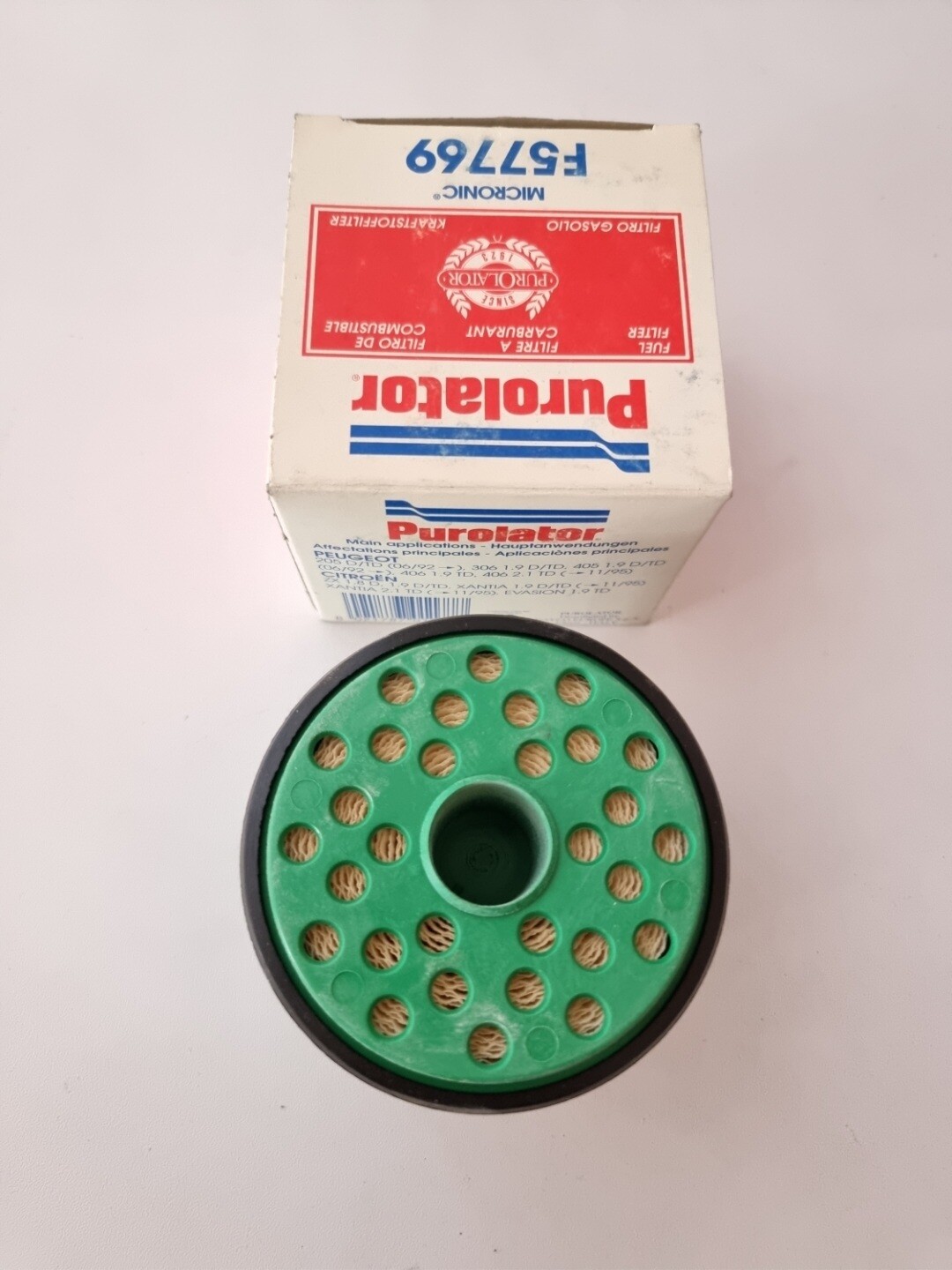 Filtro combustible PEUGEOT 205.306.405.406-CITROEN ZX.XANTIA.EVASION (purolator)