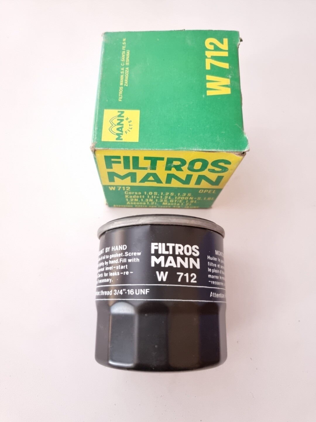 Filtro aceite OPEL CORSA.OPEL KADETT.OPEL ASCONA.OPEL MANTA (filtros mann)