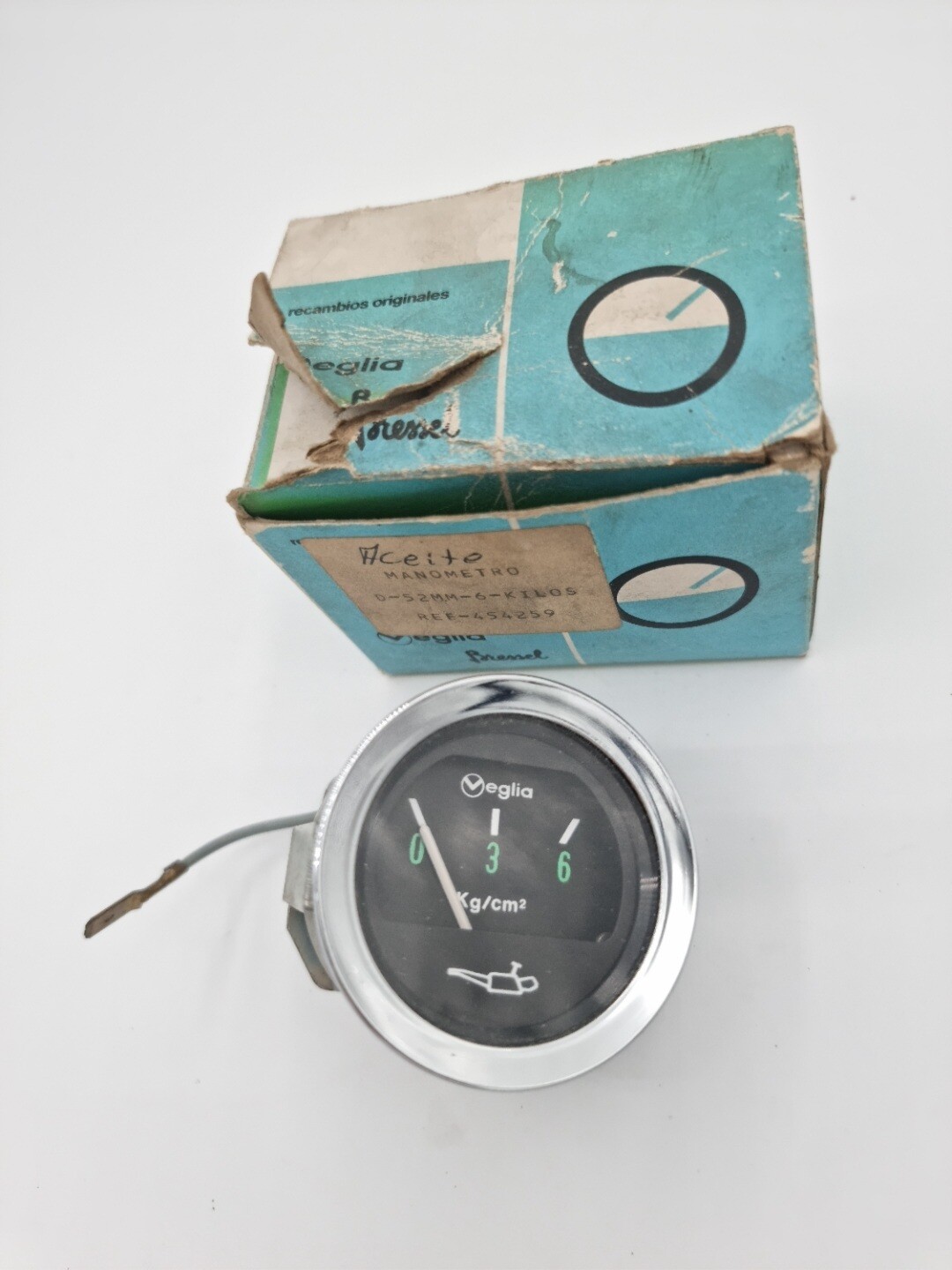 Reloj presion aceite 52mm 6kilos (veglia)