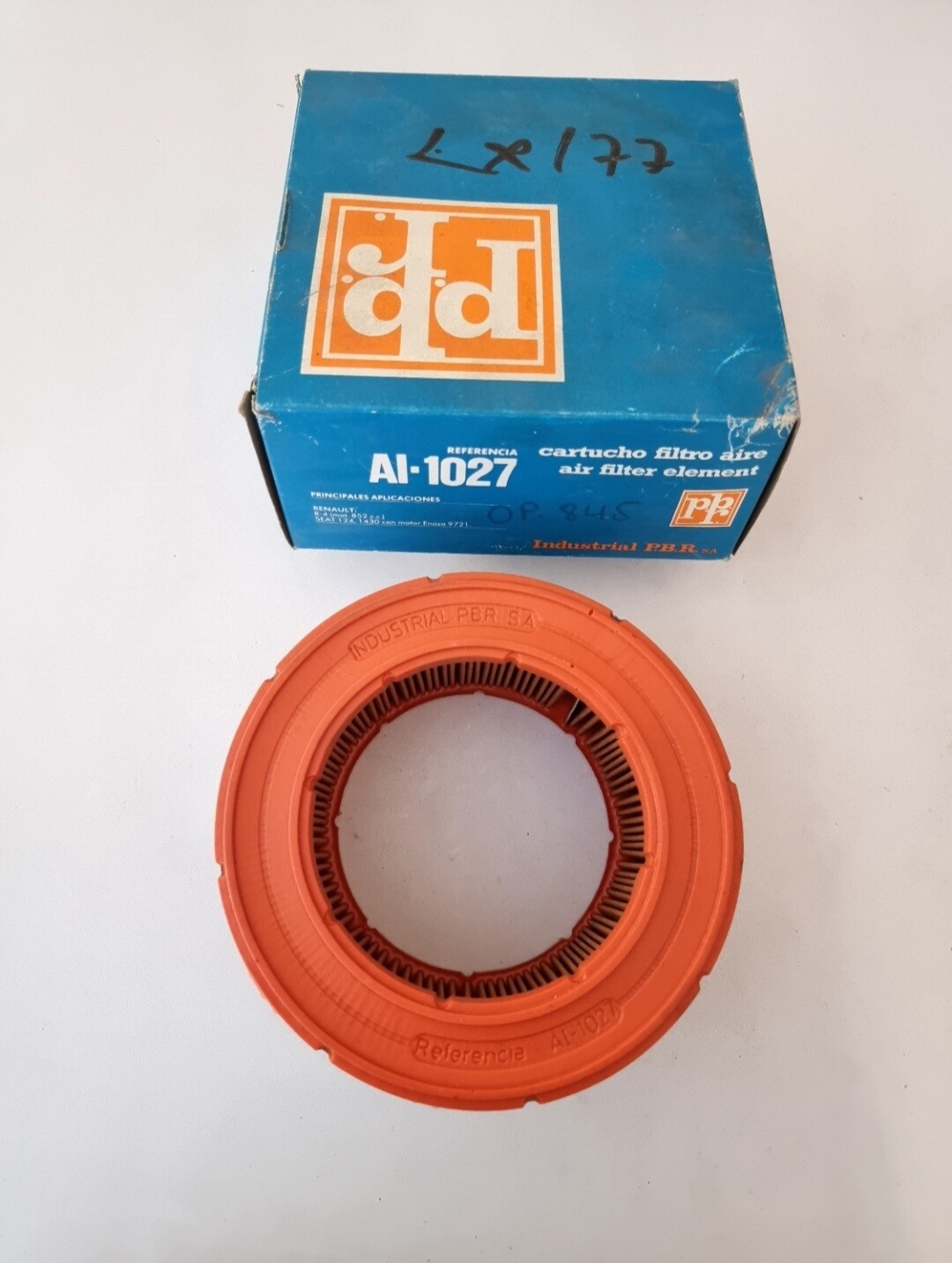 Filtro aire RENAULT 4.SEAT 124.SEAT 1430 (pbr)