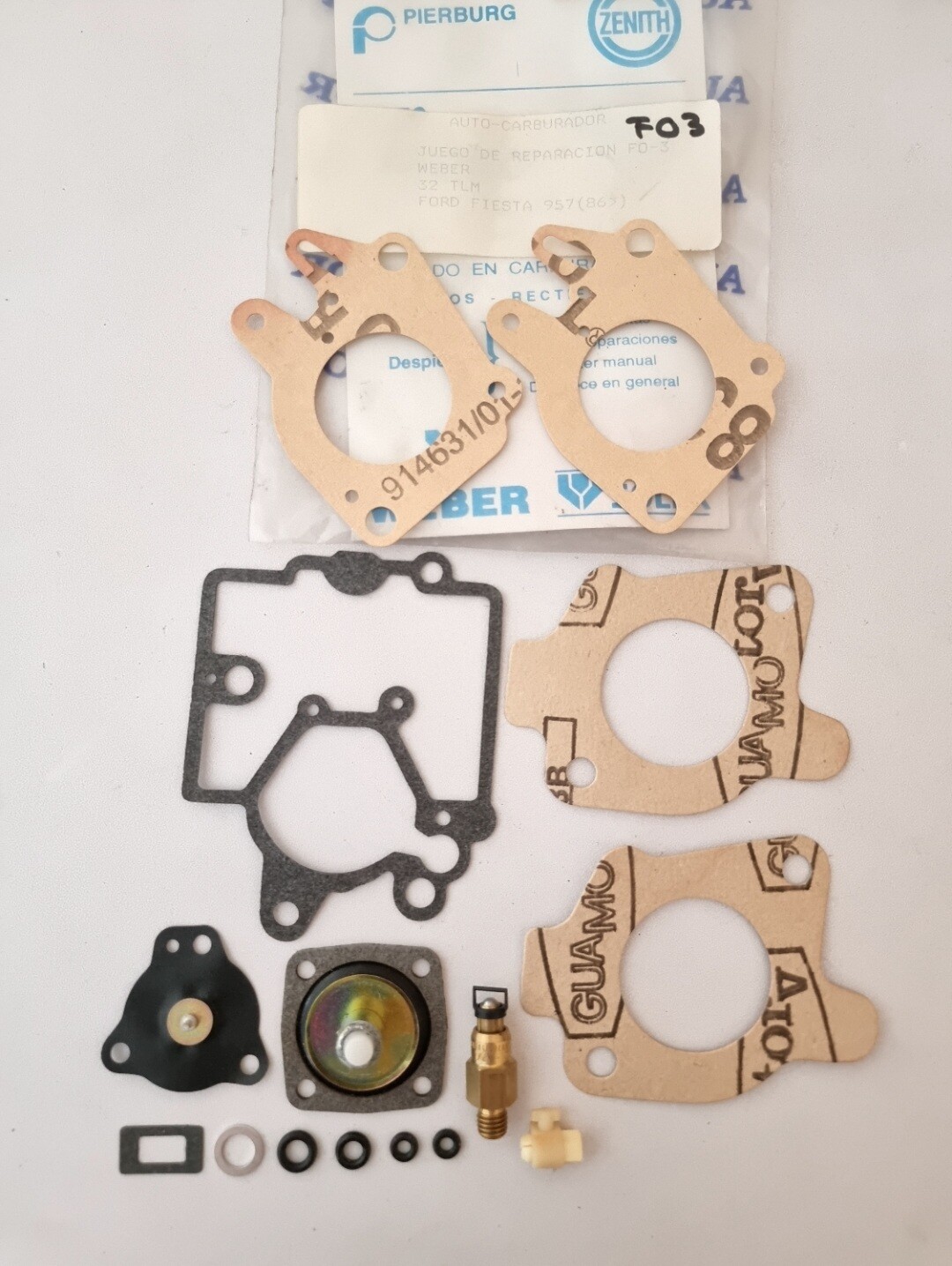 Juego juntas carburador FORD FIESTA (weber 32 TLM)