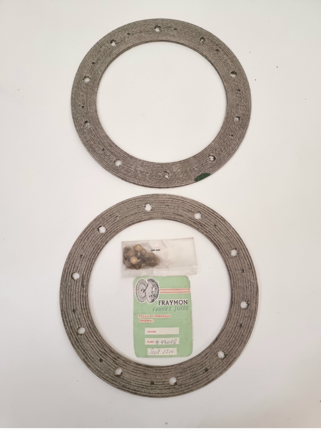 Juego forros disco embrague SEAT 1500 (fraymon)