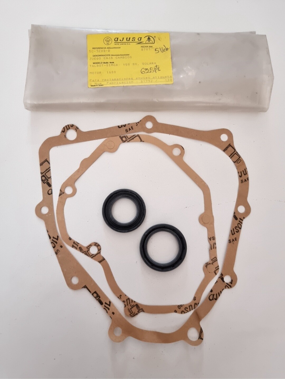 Juntas caja cambios TALBOT 150.SOLARA.HORIZON.SIMCA 1200 (ajusa)
