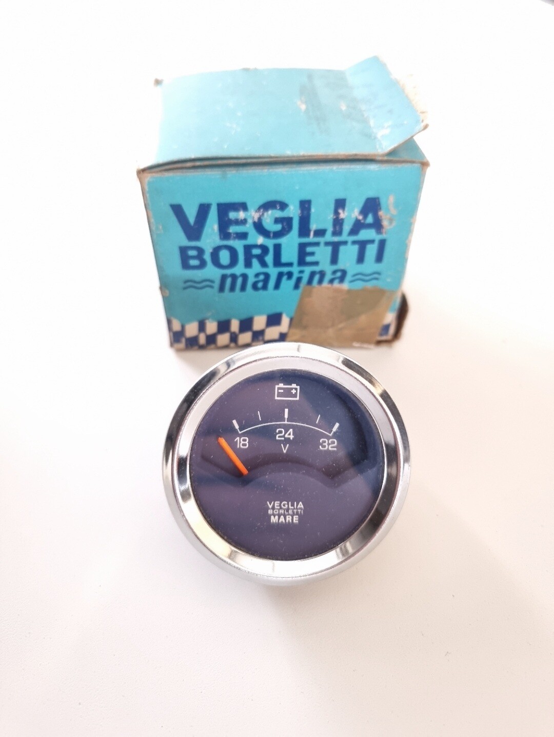 Reloj amperimetro voltimetro 24v 60mm (veglia marina)