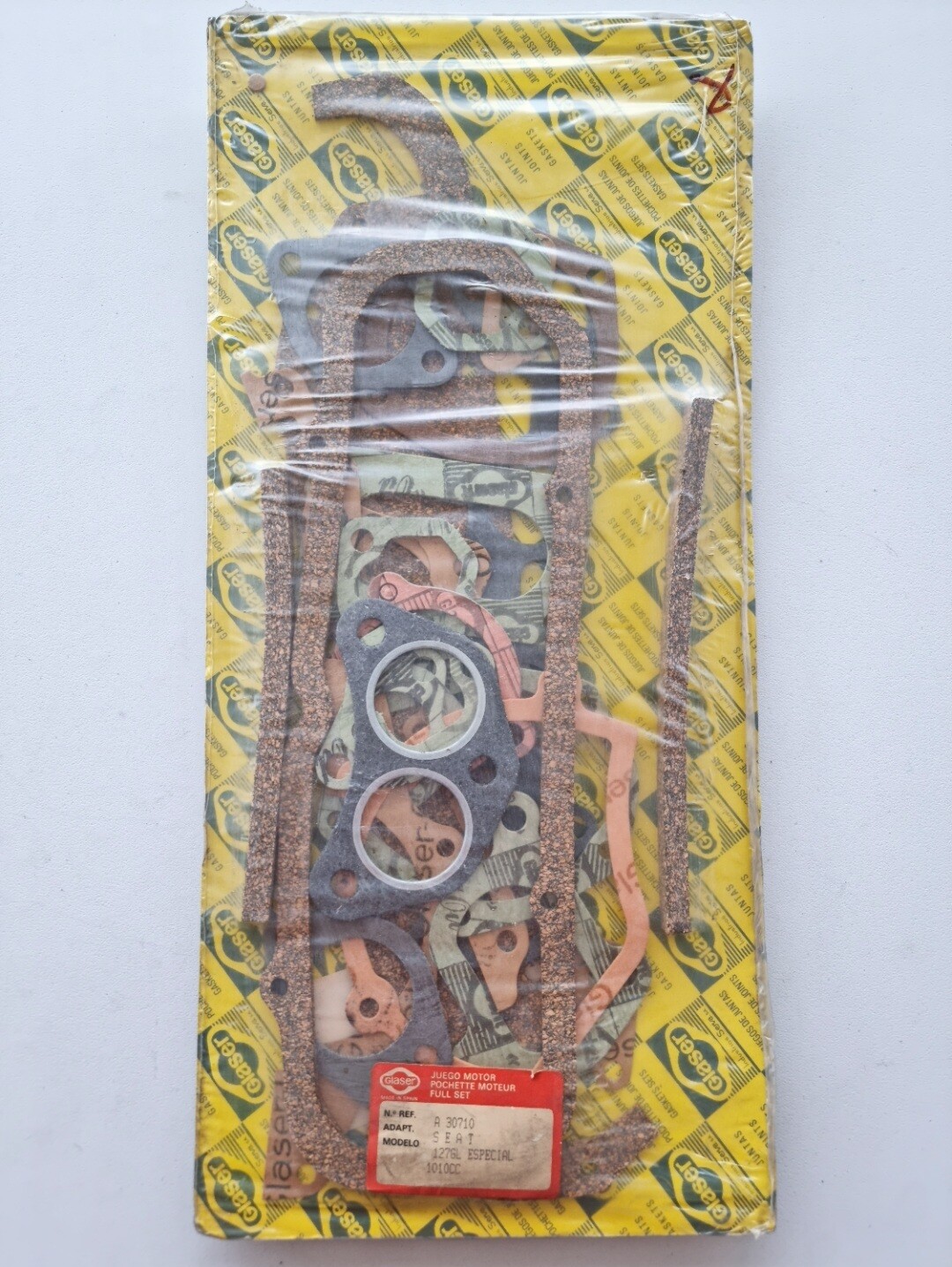 Juego juntas motor SEAT 127 1010cc (glaser)