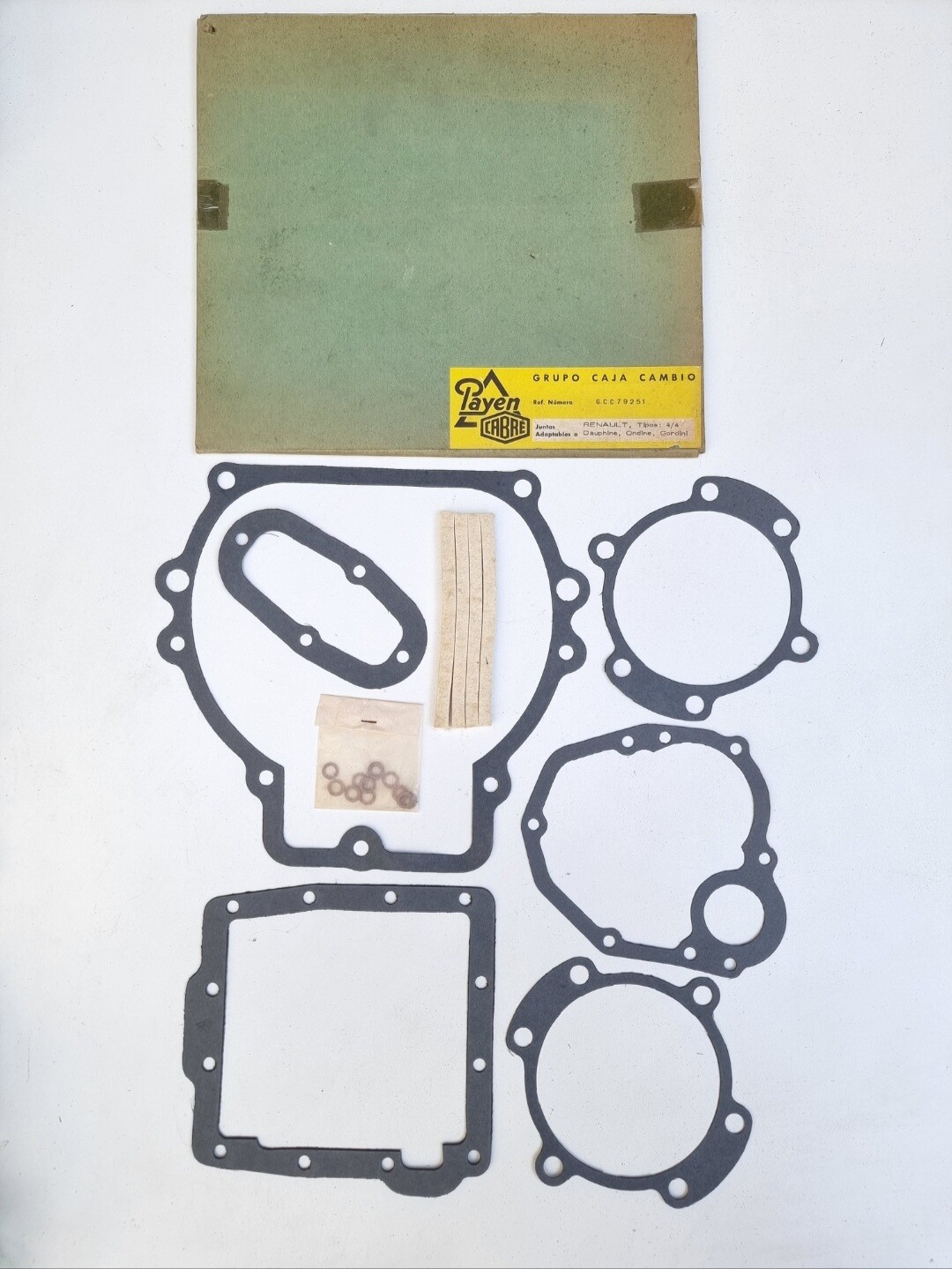 Juntas caja cambios RENAULT 4/4.DAUPHINE.ONDINE.GORDINI (payen)
