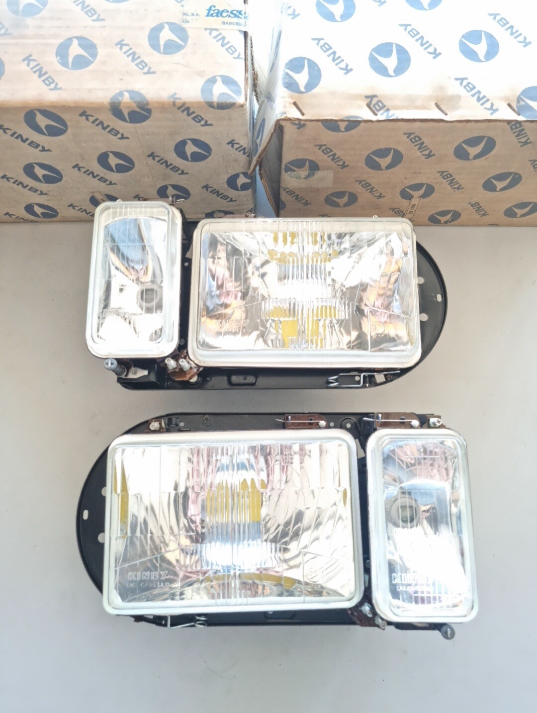 Pareja opticas faros completos RENAULT 12 S 74-> (kinby)