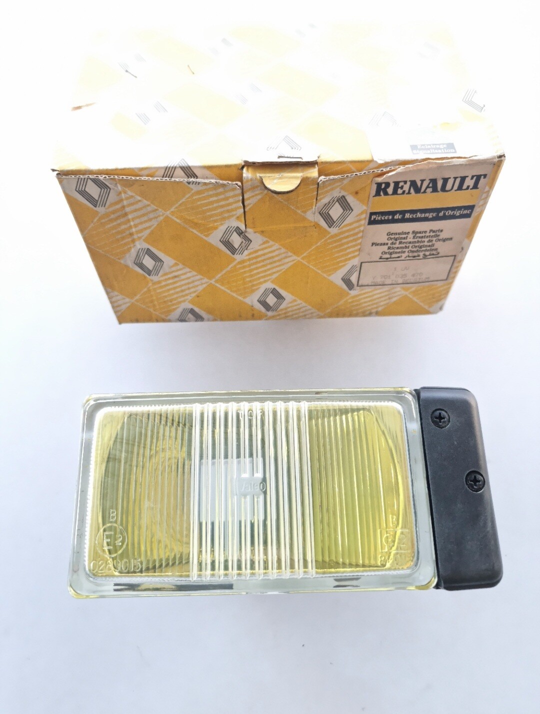 Optica faro antiniebla derecho amarillo RENAULT 19