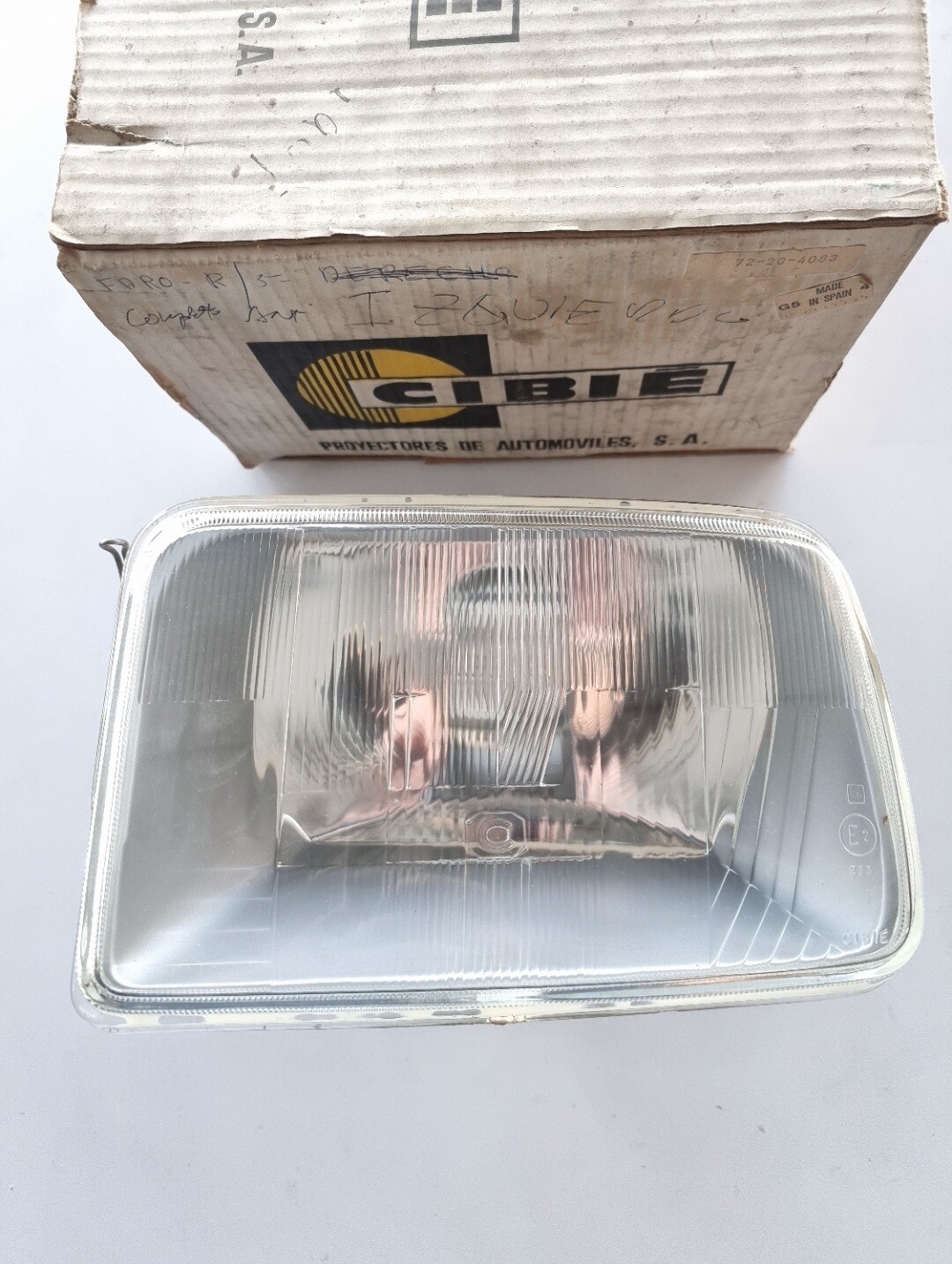 Optica faro izquierdo RENAULT 5.RENAULT 7 (cibie)