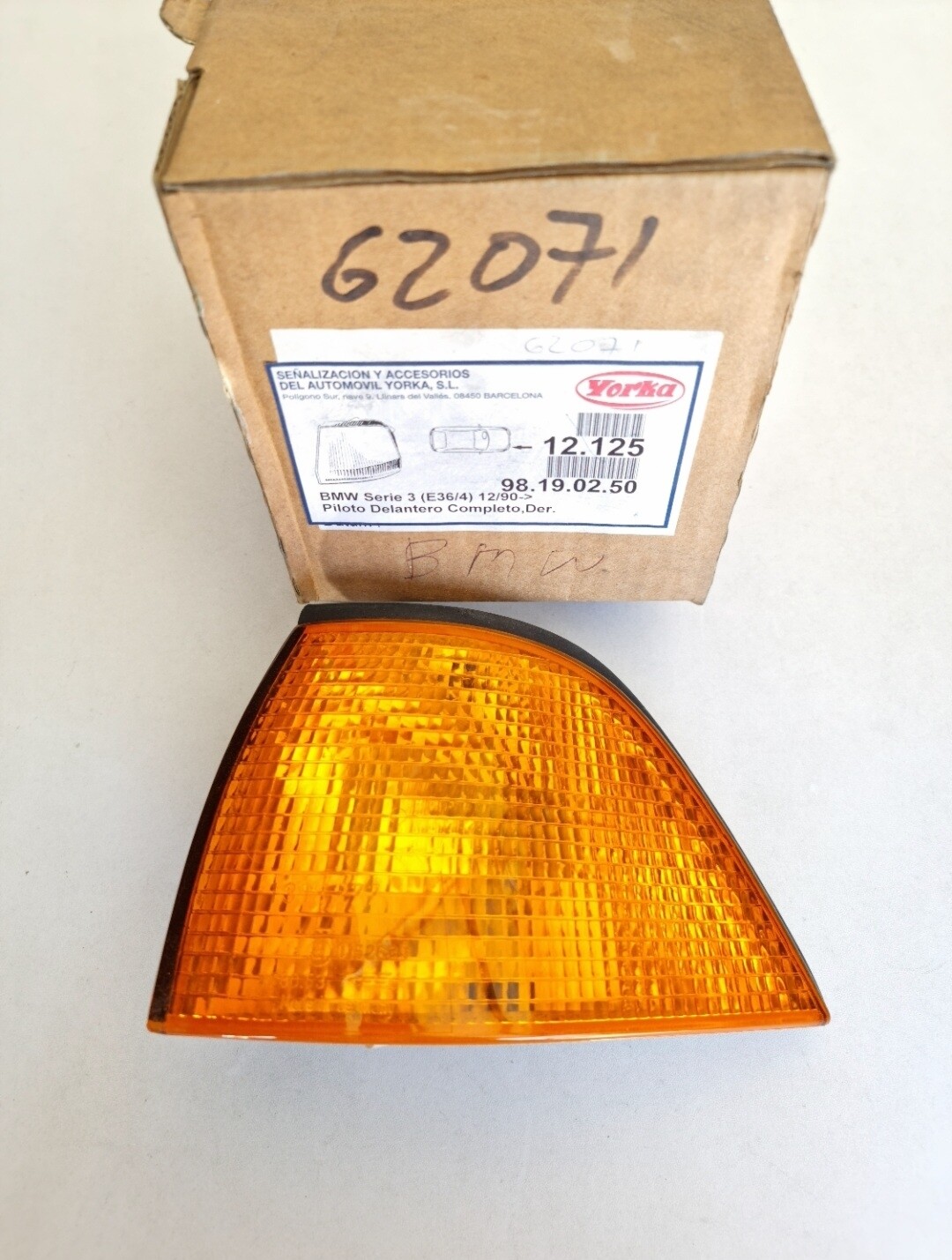 Piloto intermitente delantero derecho BMW serie 3(E36/4) 12/90->