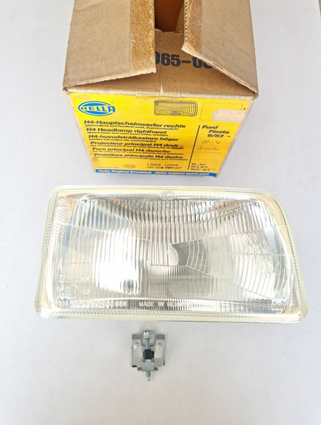 Optica faro delantero derecho FORD FIESTA II (hella)