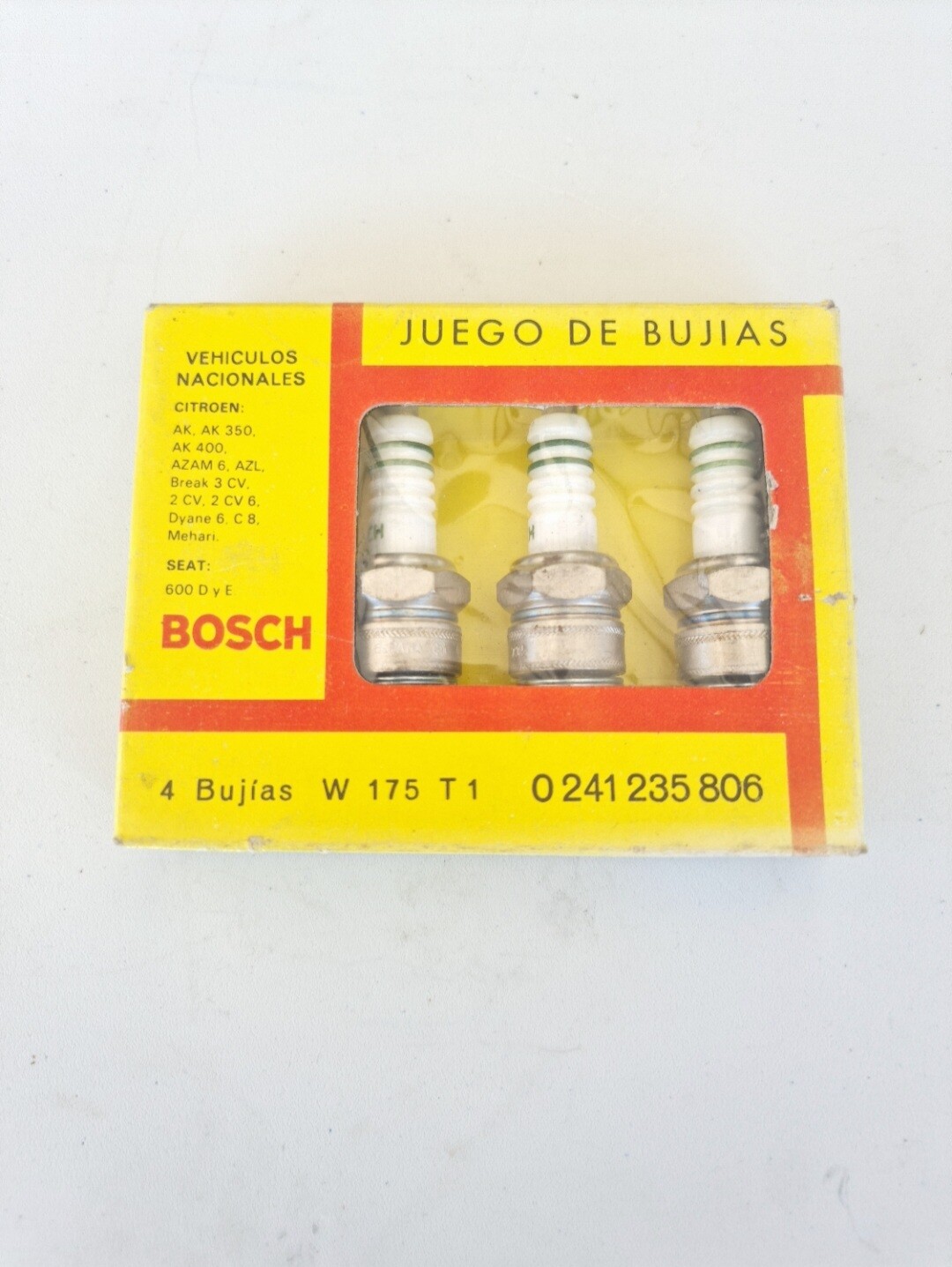 Bujias bosch SEAT 600.CITROEN 2CV.DYANE.MEHARI.AK