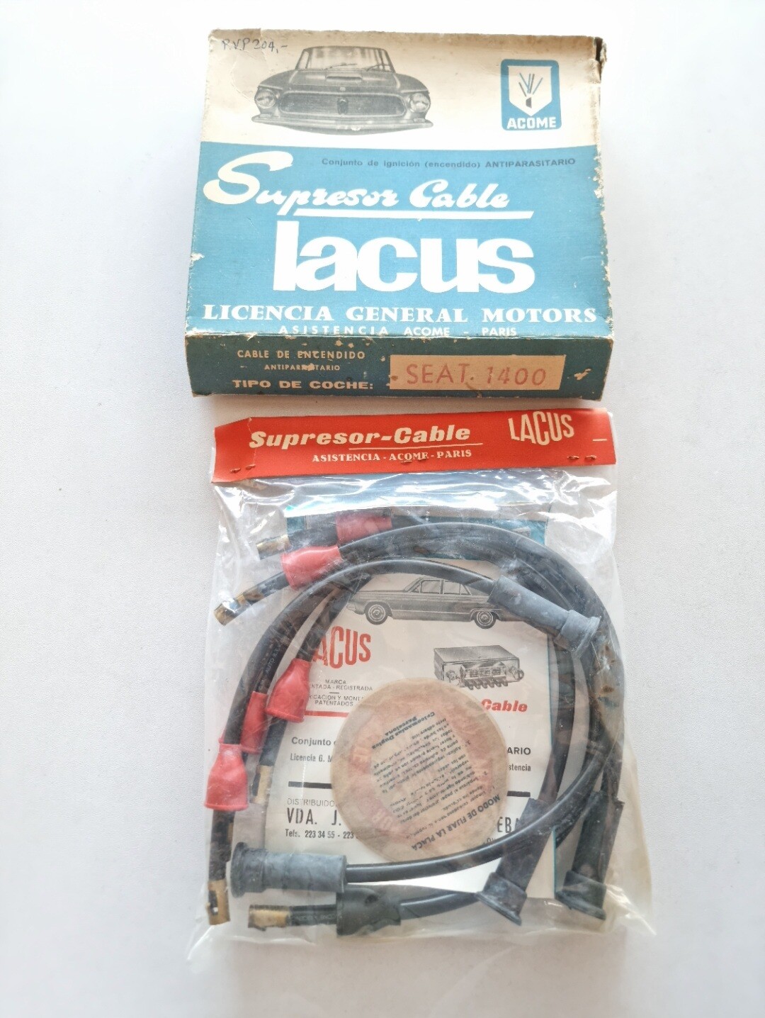 Juego cable bujias SEAT 1400