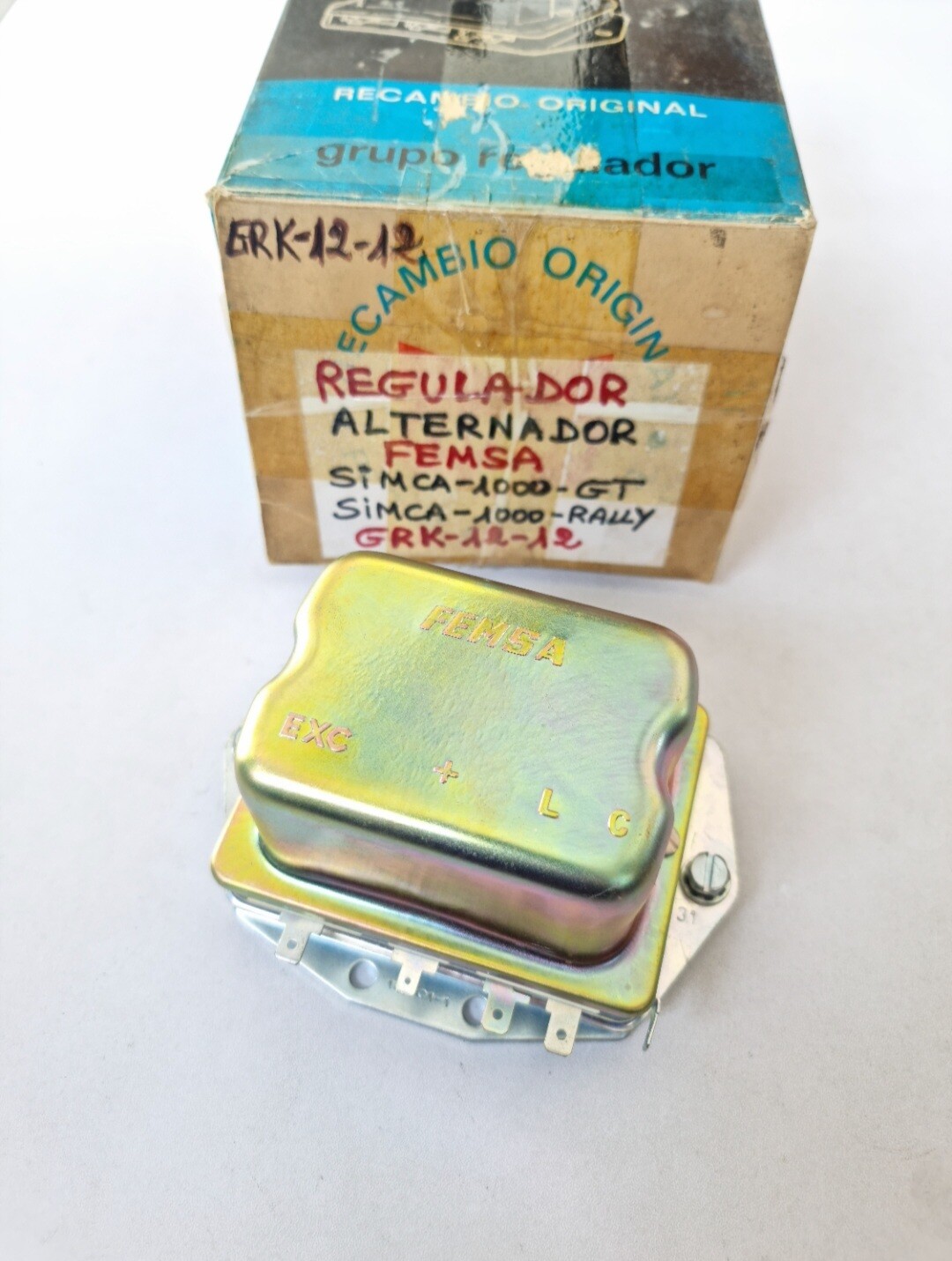 Regulador alternador SIMCA 1000 GT-RALLY (femsa GRK12-12)