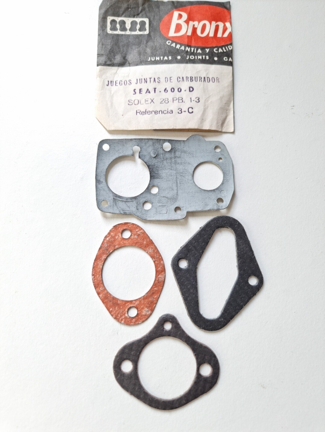 Juego juntas carburador SEAT 600 (solex 28 PB)