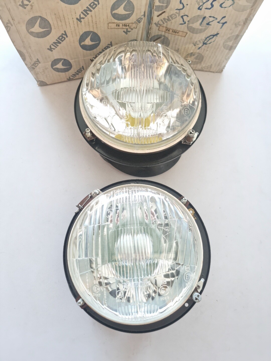Pareja opticas faros SEAT 850.SEAT 124.SIATA con coco (kinby)
