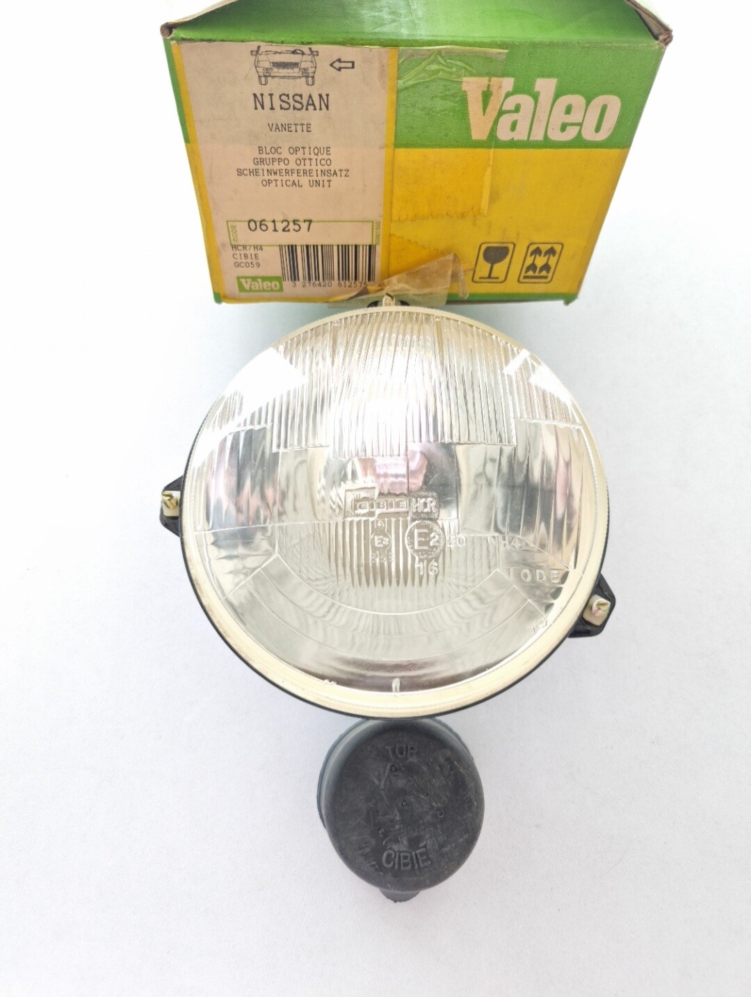 Optica faro delantero izquierdo NISSAN VANETTE (cibie H4)