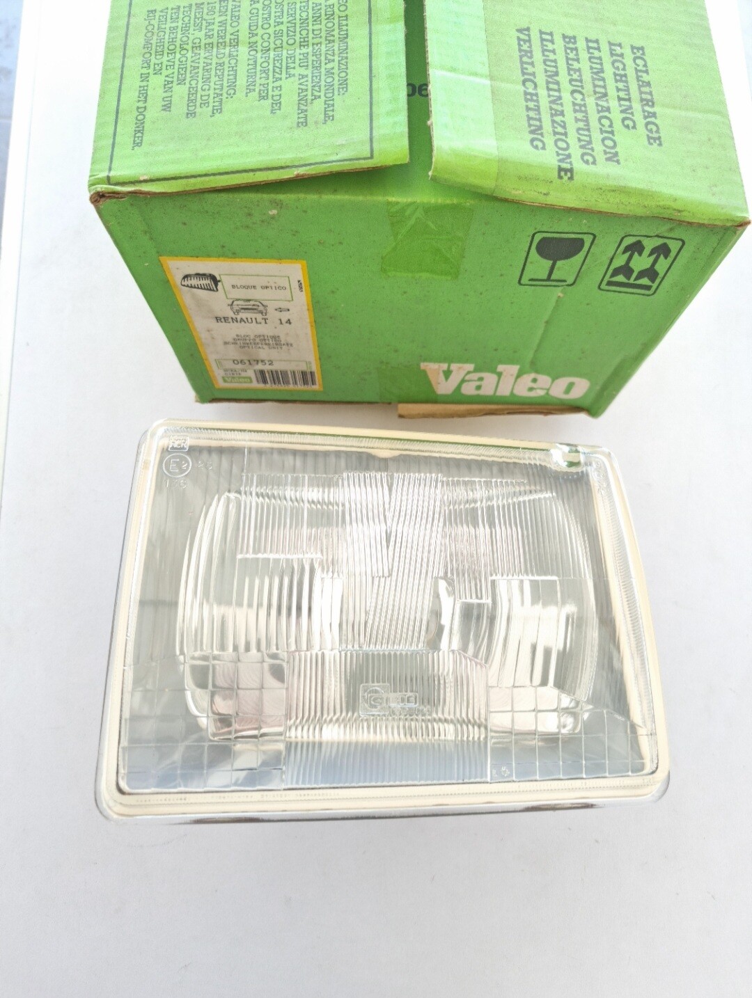 Optica faro delantero izquierdo RENAULT 14 (valeo H4)