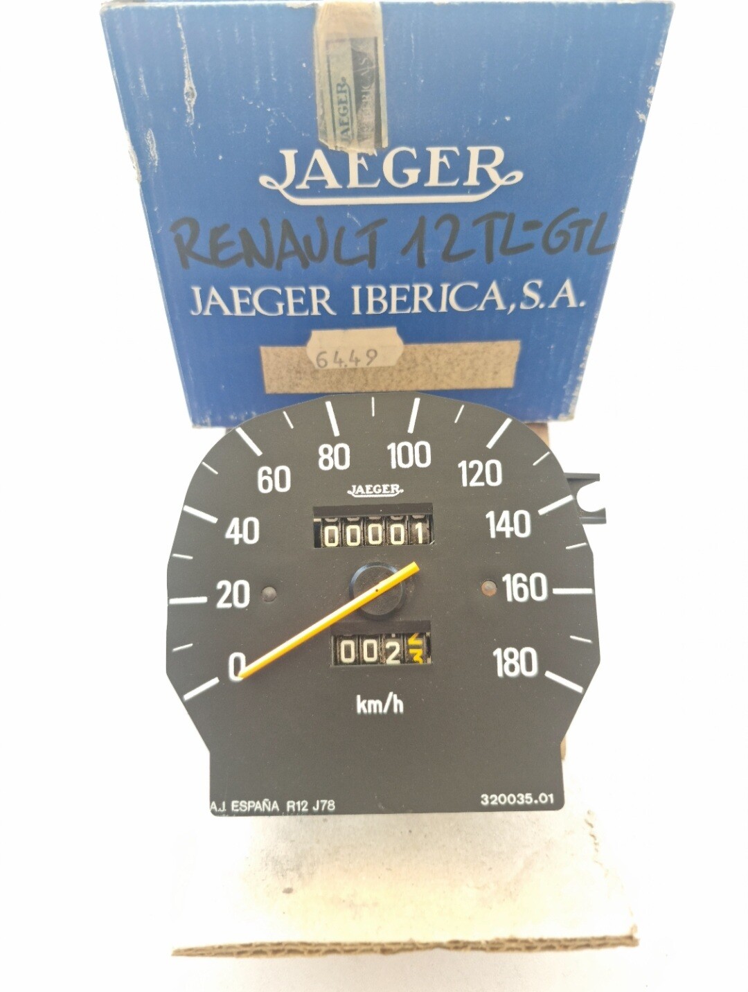 Marcador velocimetro RENAULT 12 TL-GTL (jaeger)