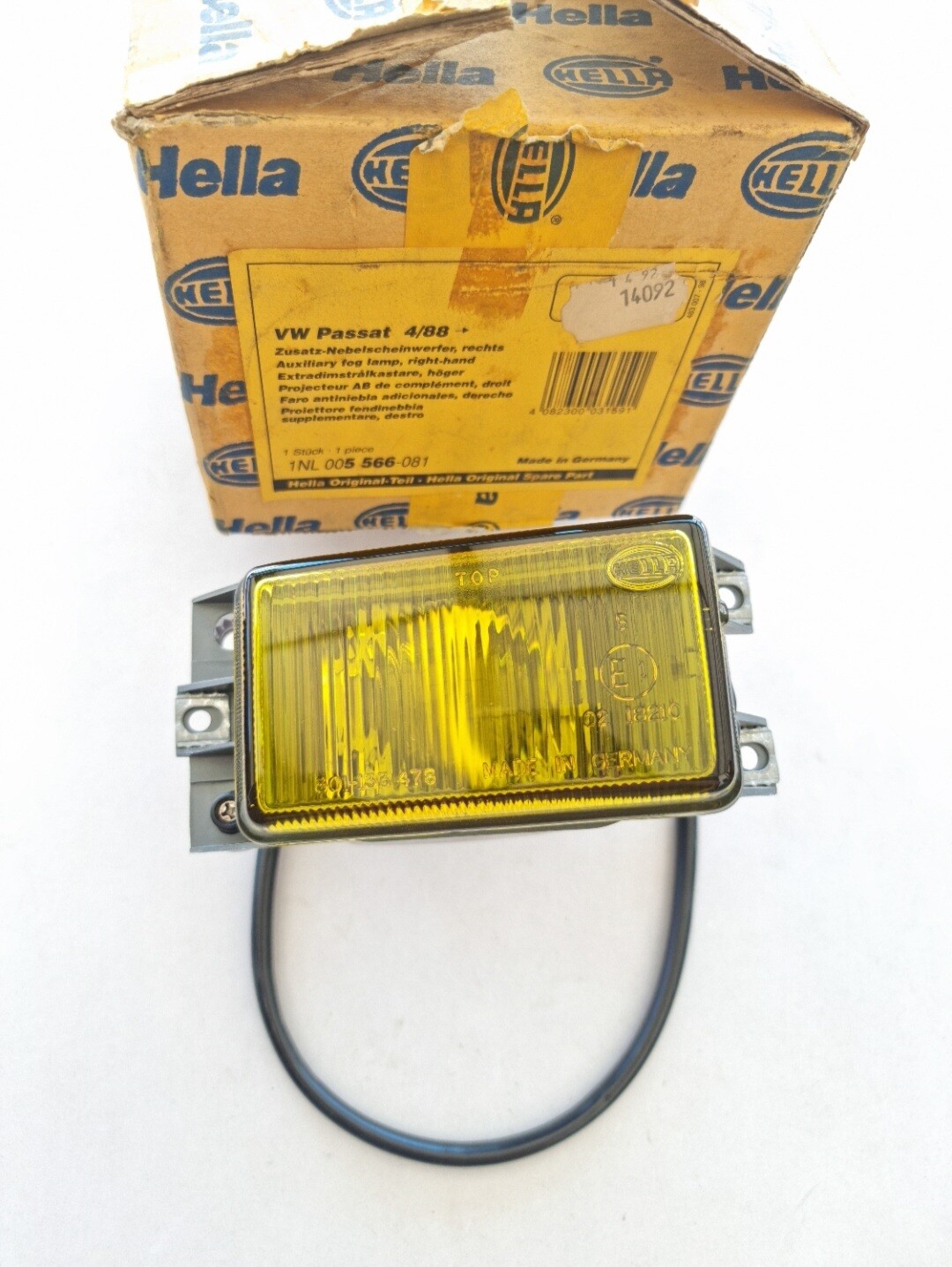 Optica faro antiniebla VOLKSWAGEN PASSAT 4/88-> (hella)